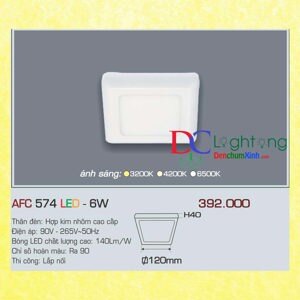 Đèn led âm trần Anfaco AFC-574 - 6W