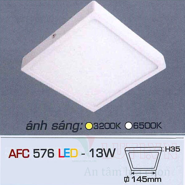 Đèn led âm trần Anfaco AFC-576 - 13W