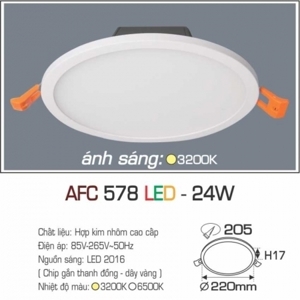 Đèn led âm trần Anfaco AFC-578 - 24W