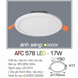 Đèn led âm trần Anfaco AFC-578 - 17W