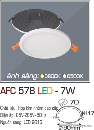 Đèn led âm trần Anfaco AFC-578 - 7W