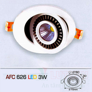 Đèn led âm trần Anfaco AFC-626 - 3W