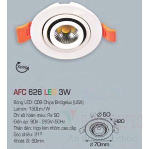 Đèn led âm trần Anfaco AFC-626 - 3W