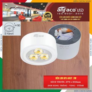 Đèn led âm trần Anfaco AFC 643T - 3W