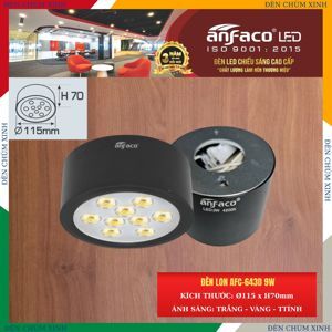 Đèn led âm trần Anfaco AFC 643D - 9W