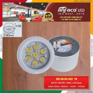Đèn led âm trần Anfaco AFC 643T - 7W