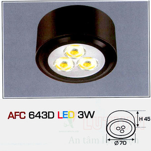 Đèn led âm trần Anfaco AFC 643D - 3W