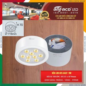 Đèn led âm trần Anfaco AFC 643T - 9W