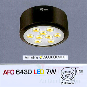 Đèn led âm trần Anfaco AFC 643D - 7W