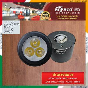 Đèn led âm trần Anfaco AFC 643D - 3W