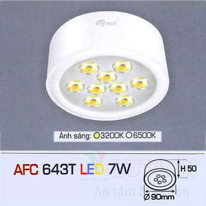 Đèn led âm trần Anfaco AFC 643T - 7W