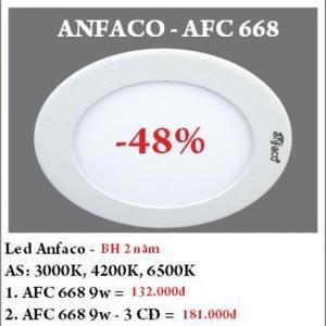Đèn led âm trần Anfaco AFC-668 - 9W, 1CĐ