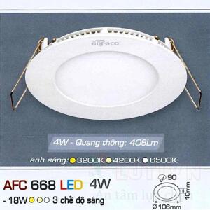 Đèn led âm trần Anfaco AFC-668 - 4W, 1CĐ