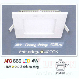 Đèn led âm trần Anfaco AFC-669 - 4W