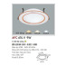 Đèn led âm trần Anfaco AFC-674V - 9W, 3CĐ