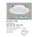 Đèn led âm trần Anfaco AFC-674T - 12W, 3CĐ