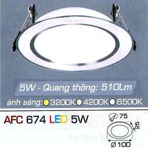 Đèn led âm trần Anfaco AFC-674 - 5W