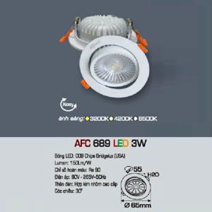 Đèn led âm trần Anfaco AFC-689 - 3W