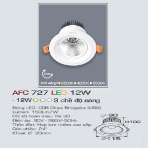 Đèn led âm trần Anfaco AFC-727 - 12W
