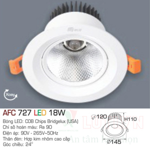 Đèn led âm trần Anfaco AFC-727 - 18W