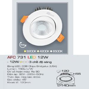 Đèn led âm trần Anfaco AFC-731 - 12W