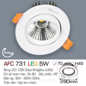 Đèn led âm trần Anfaco AFC-731 - 5W