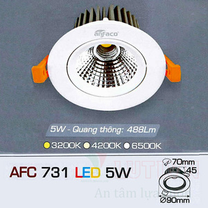 Đèn led âm trần Anfaco AFC-731 - 5W