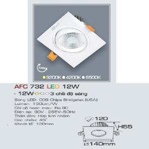 Đèn led âm trần Anfaco AFC-732 - 12W