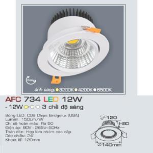 Đèn led âm trần Anfaco AFC-734 - 12W