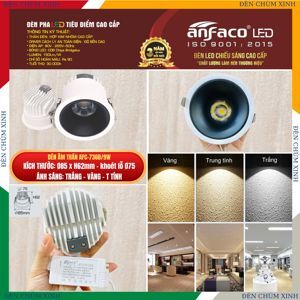 Đèn led âm trần Anfaco AFC-736-9W