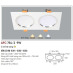 Đèn led âm trần Anfaco AFC-754/2 - 9Wx2, 3CĐ