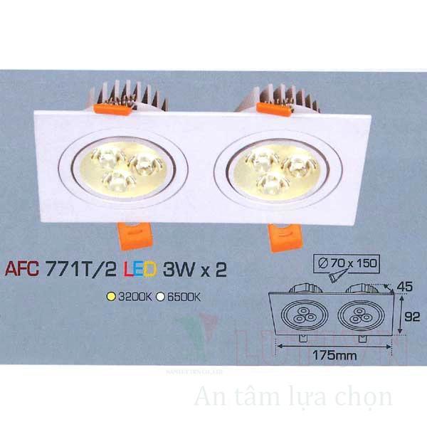 Đèn led âm trần Anfaco AFC-771T/2 - 3W