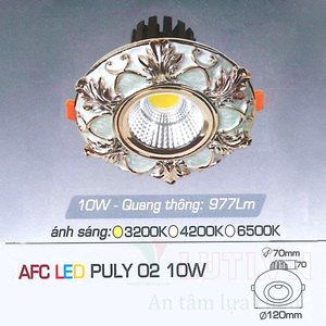Đèn led âm trần Anfaco AFC-PULY-02 - 10W