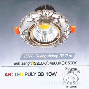Đèn led âm trần Anfaco AFC-PULY-03 - 10W
