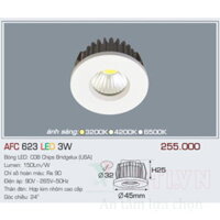 Đèn led âm trần Anfaco AFC-623-3W