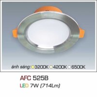 Đèn led âm trần Anfaco AFC-525B viền bạc