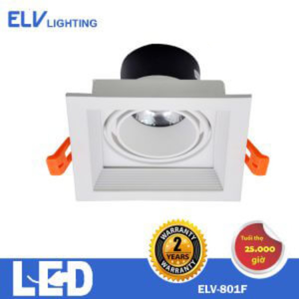 Đèn led âm trần chiếu điểm 12W ELV ELV801F12