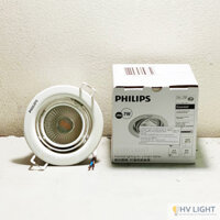 Đèn led âm trần chiếu điểm 7W Philips POMERON 59776 D70
