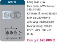 ĐÈN LED ÂM TRẦN CHIẾU ĐIỂM DUHAL 21W DFC207