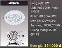 ĐÈN LED ÂM TRẦN CHIẾU ĐIỂM DUHAL 7W - DFN207 / SDFN207 / DFN 207 / SDFN 207