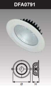 Đèn led âm trần chiếu sâu 9w DFA0791