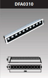 Đèn led âm trần chiếu sâu mini 30w DFA0310