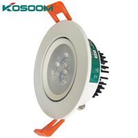 Đèn LED âm trần Chip SMD Kosoom 3W mắt rọi DL-KS-TH-3M