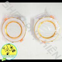 Đèn LED Âm Trần Đế Đúc 7w Siêu Sáng Kawachi, Đổi Màu, Viền Vàng/Trắng Chất Lượng