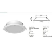 Đèn led âm trần DN 2G 12W NNV70037WE1A, NNV70047WE1A, NNV70067WE1A Panasonic