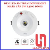 Đèn LED Âm trần Downlight Khẩn cấp 5W Rạng Đông. Hàng Chính Hãng Rạng Đông