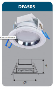 Đèn led âm trần Duhal DF-A505