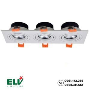 Đèn Led âm trần ELV ELV803F 3x7W