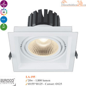 Đèn Led âm trần LA-195 20W