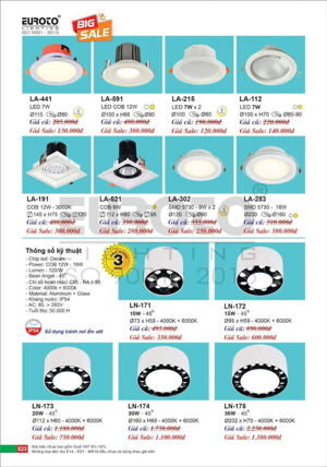 Đèn Led âm trần LA-441